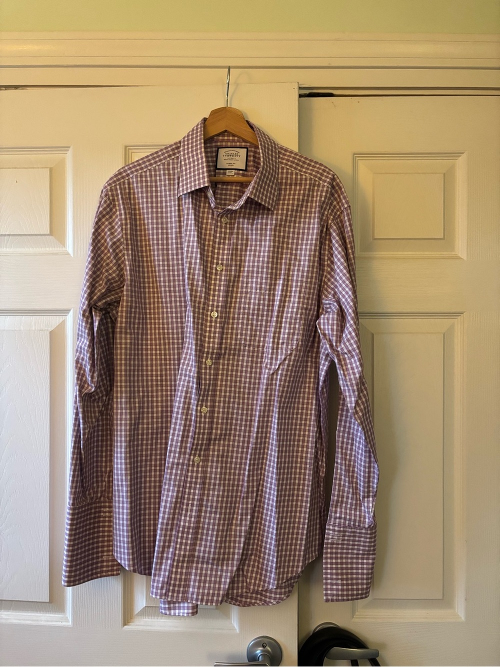 Charles Tyrwhitt Lavender Gingham Dress Shirt